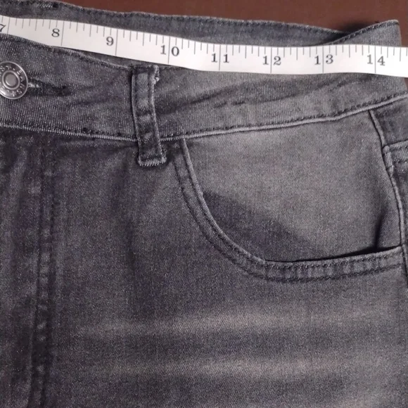 ROMWE Y2K Hippie style,Black Flare Jeans with Embroidery - Picture 8 of 14